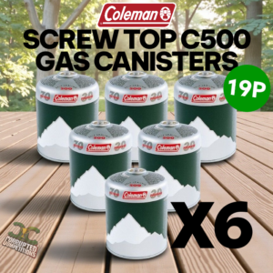 Coleman - Screw Top Gas Canister C500 x6